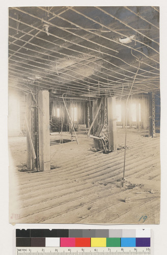 [Ruined interior of unidentified location. Stamped "July, 1906." No. 19.]