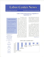 Labor Center News, The Center for Labor Research and Education, No. 309, Spring 2002