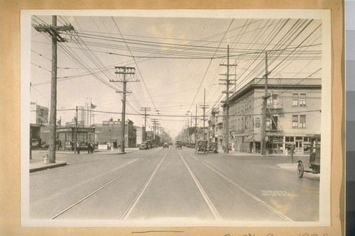 East on Folsom St. from 6th St. Aug. 1928