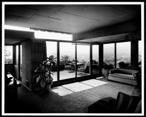 Interior view of the Falk Apartments, Los Angeles, 1939-1940