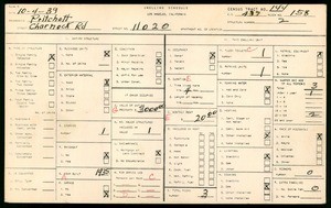 WPA household census for 11020 CHARNOCK RD, Los Angeles County