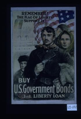 Remember, the flag of liberty. Support it. Buy U.S. government bonds, 3rd Liberty Loan