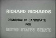 Politics 1962: Richard Richards, Democratic candidate for US Senate