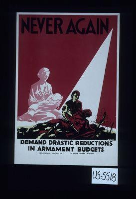 Never again. Demand drastic reductions in armament budgets
