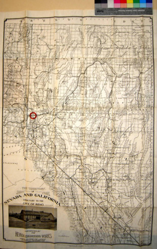 The territory of Nevada and California tributary to the City of Reno : presented by the Nevada Engineering Works compiled from the latest authentic information
