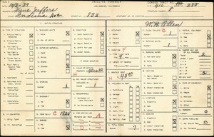 WPA household census for 833 INDIANA AVE, Los Angeles County