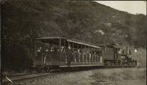 Mt. Tamalpais and Muir Woods Railway Engine No. 4 on the way to the summit of Mt. Tamalpais, 1906