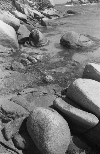 Rocks on the beach, Tayrona, Colombia, 1976