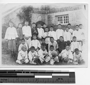 Fr. Romaniello and his "gang" in Guilin, China, 1937