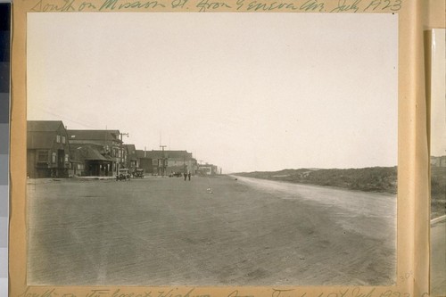 South on the Great Highway from Judah St. July 1923