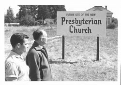 Future site of the new Presbyterian Church, Petaluma, California, October 1961