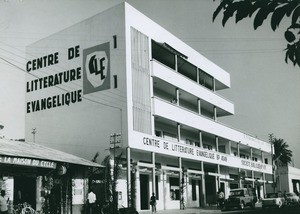 Building of the CLE (Centre de Littérature Evangélique), in Cameroon