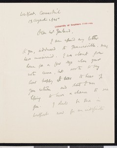 Van Wyck Brooks, letter, 1925-08-13, to Hamlin Garland