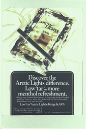 Discover Arctic Lights difference. Low 'Tar' more menthol refreshment