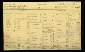 WPA household census for 1109 S LAKE STREET, Los Angeles