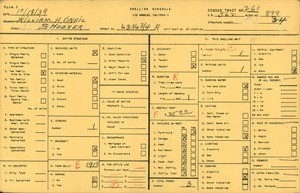 WPA household census for 6316 3/4 SOUTH HOOVER, Los Angeles County