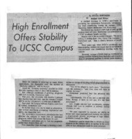 High Enrollment Offers Stability To UCSC Campus