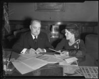 Mayor Frank L. Shaw and Maud Stafford, Los Angeles, ca. 1930s