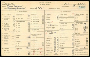 WPA household census for 2925 PENNSYLVANIA, Los Angeles
