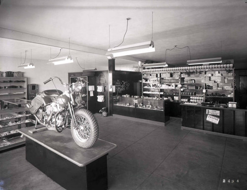 Inside Shot of Motorcycle Business