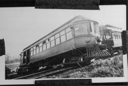 P&SR electric railroad accident at Stony Point Road in 1925