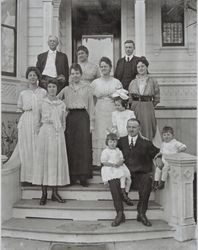 Hall, McAllister and O'Brian Families in Petaluma. California about 1916