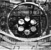 Alpha. View from upper deck of Test Stand 2B showing extent of modifications on 3 July 1962