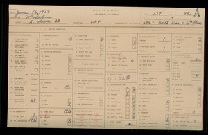 WPA household census for 244 S OLIVE STREET, Los Angeles