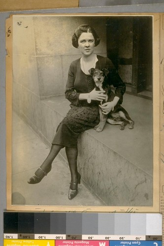 Miss Helen McAvoy of the District Attorney's Office, April 1922
