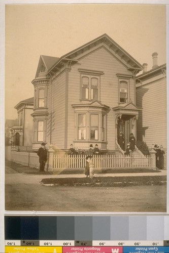 Woodward's residence, corner of 10th and Clay Street, Oakland, California, 1886