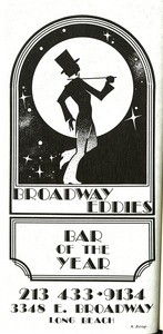 Advertisement for Broadway Eddie's