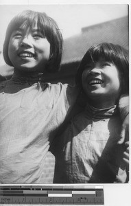 Two older orphans at Fushun, China, 1937