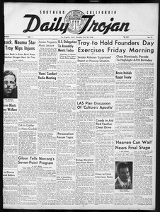 Daily Trojan, Vol. 38, No. 31, October 28, 1946