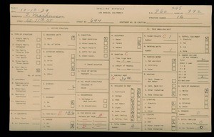 WPA household census for 644 W 11TH STREET, Los Angeles County