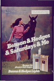 Benson & Hedges & Saturdays & me