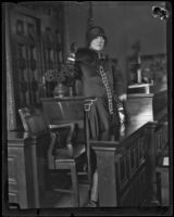 Dorothy Mackaye in court, Los Angeles, 1927