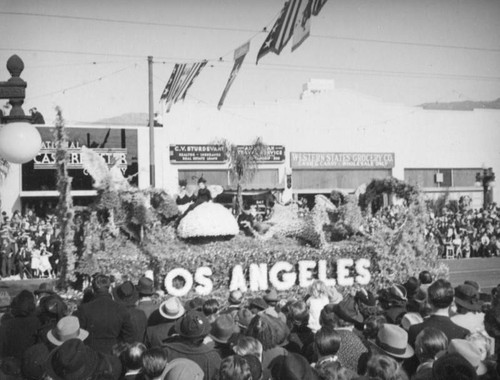 Los Angeles float, 1938 Rose Parade