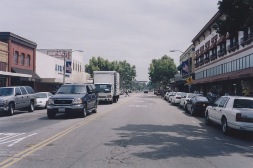 Antique stores on South Glassell Street, Orange, California, 2001