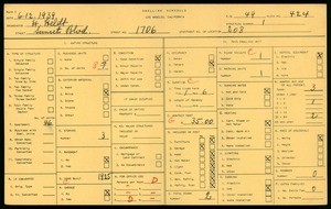 WPA household census for 1706 SUNSET BLVD, Los Angeles