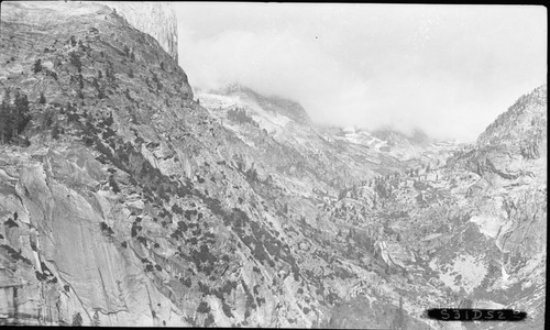 High Sierra Trail, SNP. HST Investigation, route into Lone Pine Creek Valley. right panel of a two panel panorama