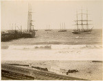 Redondo Harbor, Cal. British ship Kirkcudbrightshire and five other vessels waiting to unload (4 views)