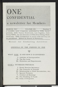 ONE confidential 12/3 (1967-03)