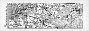 Automobile roads between Los Angeles and Pomona via Whittier or via El Monte and Covina, 1926