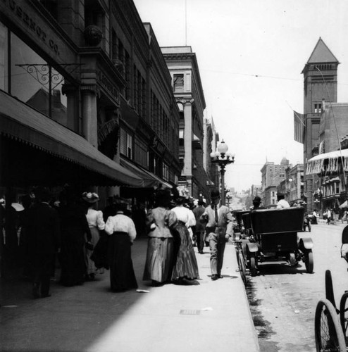 Spring Street near Main, early 1900s