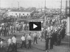 AR34 LAPD strike footage, 1946