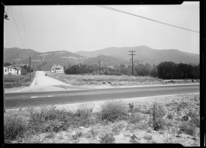 Intersection of Crestmont Court & North Verdugo Road, Glendale, CA, 1932