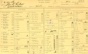 WPA household census for 2686 WORKMAN, Los Angeles