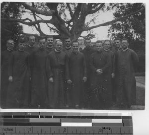Maryknoll priests after retreat at Hong Kong, China, 1921