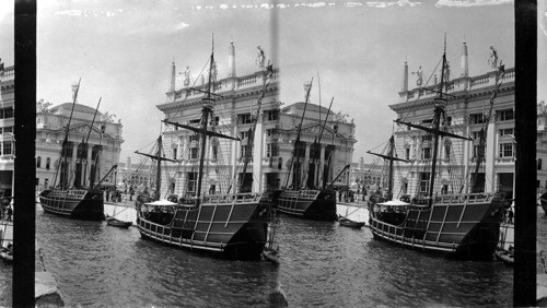 Columbus Ship at The Wharf. World's Columbian Exposition