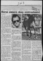 Horse owners deny mistreatment